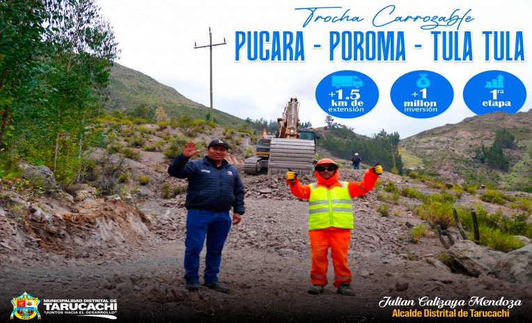 Avance De Nueva Trocha Carrozable En Pucara – Poroma – Tula Tula